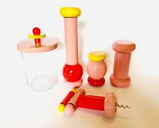 ? collezione completa ALESSI Twergi pink Design Ettore Sottsass new in box