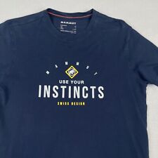 T-shirt Mammut uomo blu medio