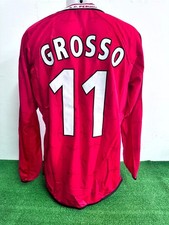 MAGLIA PERUGIA GROSSO MATCH WORN INDOSSATA SHIRT JERSEY CAMISETA 2001/2002 COA
