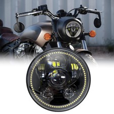 Per Harley Davidson Sportster 883 Roadster Dyna 5,75" Faro Luci diurne a LED