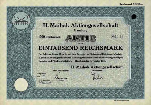 Maihak 1941 amburgo - ag,