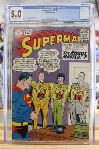 Superman 152 1962 cgc - superman,