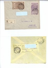 REGNO 1923 PRO PREV. CAMICIE NERE COPPIA C.30+C.50 SU RACCOMANDATA