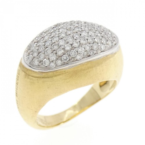 Autentico anello con diamanti