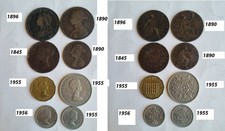8 monete regina ELISABETTA