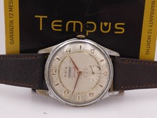 OROLOGIO TICIN SEICENTO INCABLOC QUADRANTE PETTINE MIELE ACCIAIO ANNI 60 CARICA MANUALE