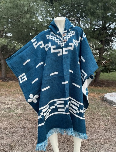 Poncho alpaca artigianale - poncho,