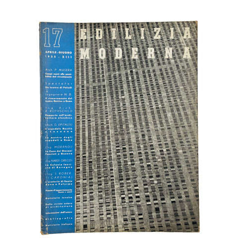 Edilizia moderna 1935 - moderna, n.