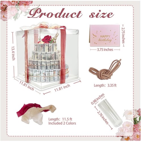 Confezione regalo torta denaro