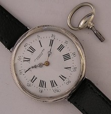 Stupendo orologio AMIAUX a La Trinité-Porhoët in argento francese di 150 anni...