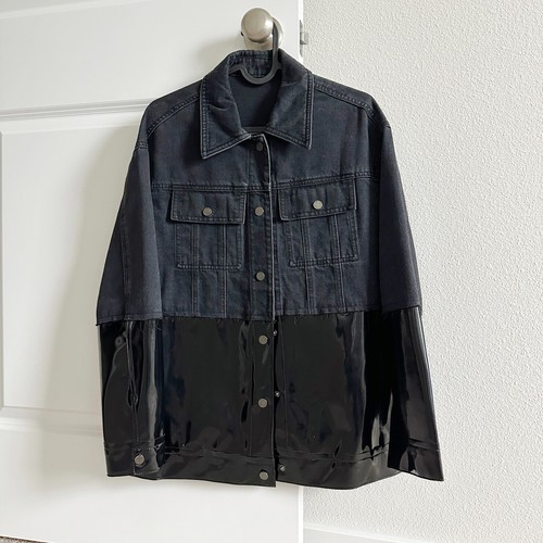 Giacca grigio scuro denim