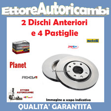 KIT DISCHI + PASTIGLIE ANTERIORI NISSAN MICRA (K12) DAL 2003 AL 2010