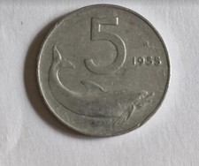 5 Lire 1955 Delfino