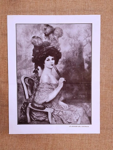 Donna con ventaglio - la,