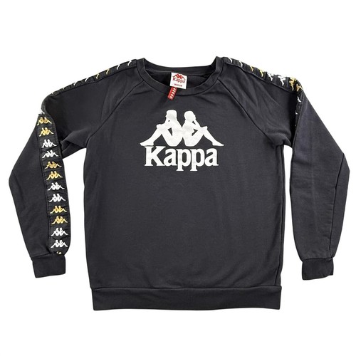 Felpa kappa uomo media nera - kappa,
