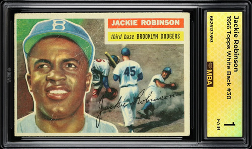 1956 topps jackie - jackie, #30