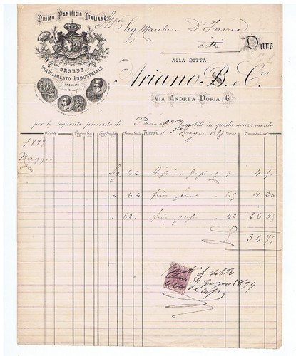 Documento originale fattura - documento,