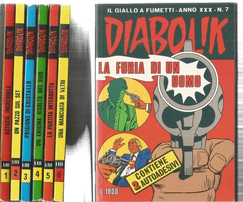 Diabolik annata completa - completa, 1/7