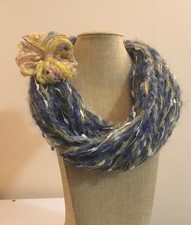 Sciarpa collana, scaldacollo, regalo di Natale, sciarpa misto lana e mohair