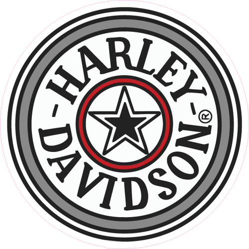 Round harley star - star, vinyl
