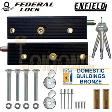 Bulloni porta garage originali Federal Enfield blocco una coppia MK6 NUOVO 2022