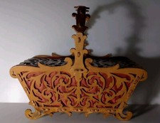 Vecchio cestino cucito - cestino,