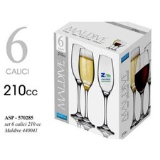 SET 6 BICCHIERI CALICE FLUTE