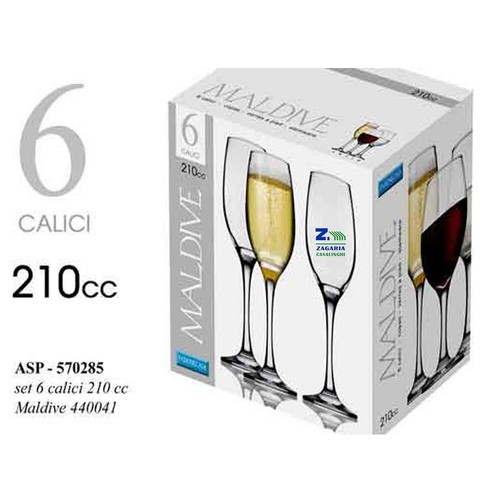 Set bicchieri calice flute - 6,