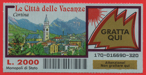 Gratta vinci lotteria - gratta, e