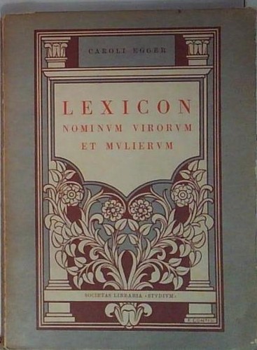 Lexicon nominum verorum et - nominum,