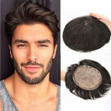 Parrucche naturali Toupee uomo