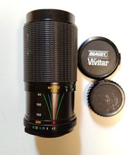 Obiettivo ottica lente zoom Vivitar 80-200 f:4,5 macro, vite 42x1 