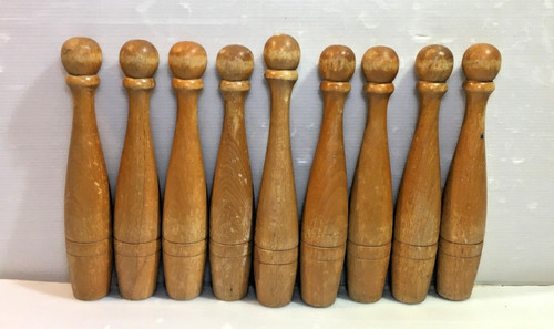 Set nove birilli in legno - set,