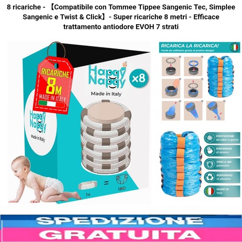 Ricariche pannolini tommee - ricariche,