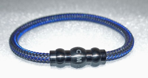 Bracciale uomo mont blanc blu - bracciale,