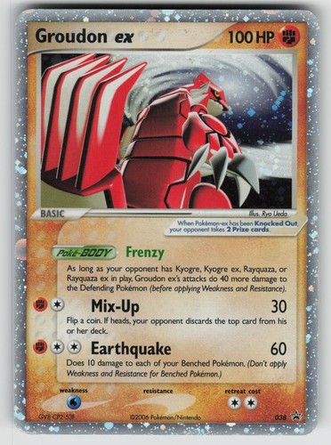 Groudon 038 promo nintendo - ex,