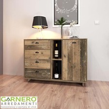 Credenza madia mobile WEST Gihome® legno vecchio antico soggiorno salotto