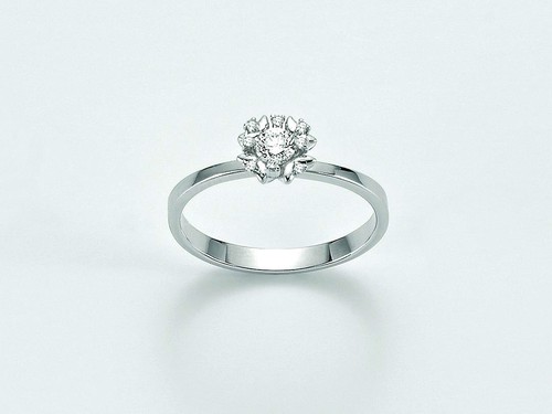 Anello oro bianco donna - anello,