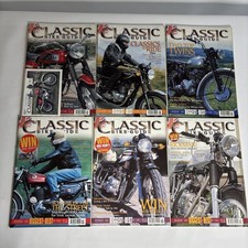 6 X The Classic Bike Guide Motorcycle Magazines Jul - Dec 2002 - Vintage Bundle