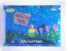JELLYFISH FIELDS 2025 TOPPS CROMO SPONGEBOB BUBBLEFRACTOR /99 Q4920