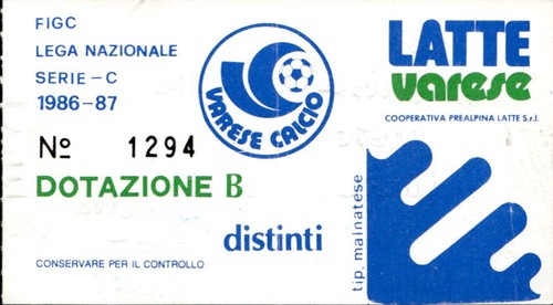 Biglietto varese calcio serie - biglietto,