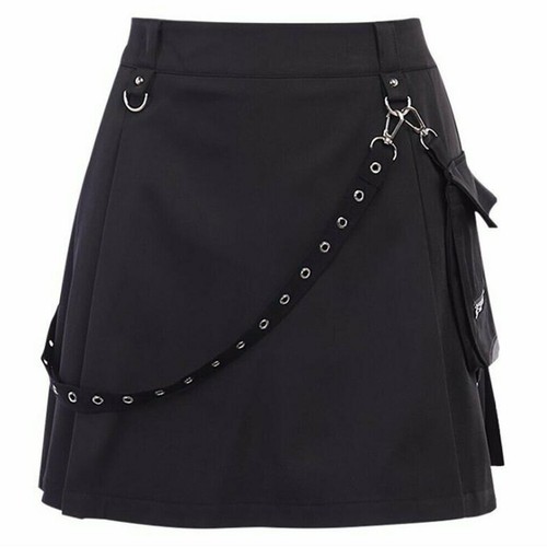 Mini gonna trapezio - a, corta