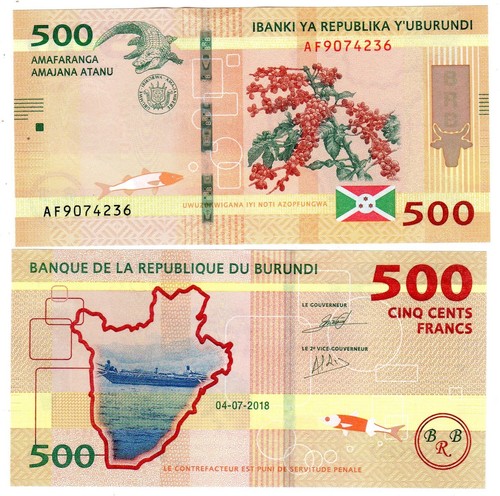 Burundi afrique billet 500 - burundi,