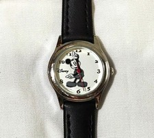 Orologio da polso vintage Giappone Disney Topolino braccio mobile cinturino n...