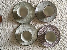 4 grandi tazze da colazione o da tè con piattIno Bloomingville.