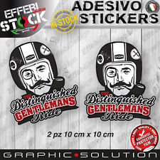 Adesivi Stickers CAFE RACER GENTLEMANS RIDE BOBBER 10cm