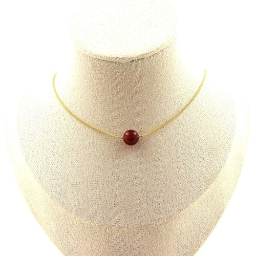 Collana perla agata rosso - rosso, 8