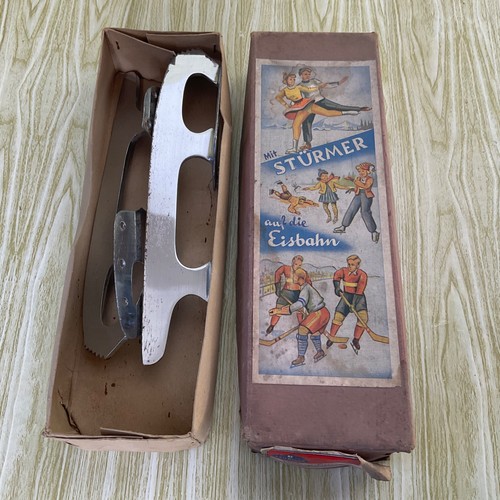 Pattini epoca vintage scatola