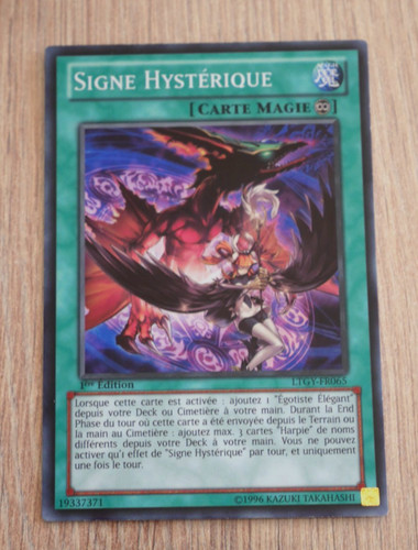 Carte signe - yu-gi-oh,