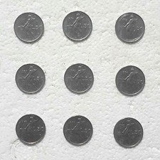 LOTTO 9 MONETE 50 LIRE VULCANO